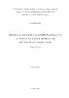 Primjena statičkih VAR kompenzatora (SVC) za povećanje razine penetracije distribuirane proizvodnje