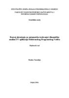 Razvoj okruženja za automatsko testiranje i dinamičku analizu TV aplikacije Elektronskog Programskog Vodiča