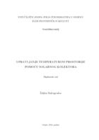 Upravljanje temperaturom prostorije pomoću solarnog kolektora