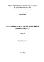 Postavljanje kamere okomito na površinu snimanog objekta