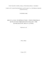 Regulacija temperature u industrijskoj kotlovnici primjenom Simatic 1500 kompaktnog regulatora