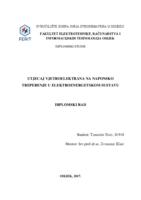 Utjecaj vjetroelektrane na naponsko treperenje u elektroenergetskom sustavu