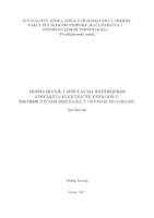 Modeliranje i simulacija baterijskih spremišta električne energije u distributivnim mrežama u OpenDSS programu