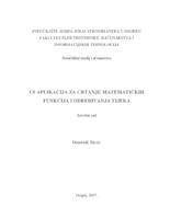 C# aplikacija za crtanje matematičkih funkcija i određivanje tijeka