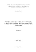 Primjena ANSYS HFSS računalnog programa u proračunu EM polja jednostavne zračeće strukture