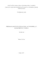Prerada konvencionalnog automobila u električno vozilo