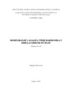 Modeliranje i analiza viših harmonika u simulacijskom sučelju
