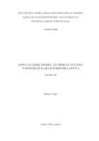 Simulacijski model za prikaz strujno-naponskih karakteristika JFET-a