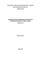 Prikupljanje energije iz okoline i termoelektrična pretvorba