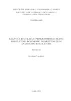 Kakvoća regulacije primjenom digitalnog regulatora dobivenog diskretizacijom analognog regulatora