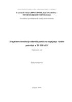 Mogućnost instalacije solarnih panela za napajanje vlastite potrošnje u TS 110/x kV