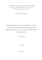 Pregled Enterprise Service Bus tehnologija i rješenja te izrada koncepta implementacije ESB rješenja unutar poslovne organizacije za povezivanje ERP, CRM, HRM i izvještajnog sustava