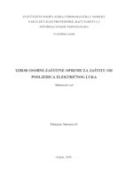 Izbor osobne zaštitne opreme za zaštitu od posljedica električnog luka