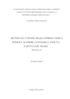 Detekcija voznih traka ispred vozila pomoću kamere i upozoravanje na nepoželjno napuštanje trake