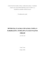 Detekcija ulazaka i izlazaka vozila s parkirališta temeljena na računalnoj obradi slike