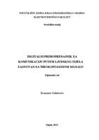 Digitalni primopredajnik za komunikaciju putem ljudskog tijela zasnovan na širokopojasnom signalu