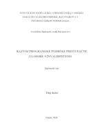 Razvoj programske podrške pristupačne za osobe s invaliditetom