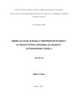 Izbjegavanje sudara s preprekom pomoću ultrazvučnog senzora za maketu autonomnog vozila