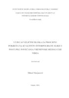 UTJECAJ VELIČINE BLOKA ZA PROCJENU POKRETA NA KVALITETU INTERPOLIRANE SLIKE U POSTUPKU POVEĆANJA VREMENSKE REZOLUCIJE VIDEA