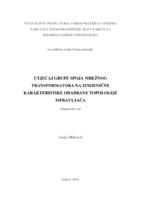 Utjecaj grupe spoja mrežnog transformatora na izmjenične karakteristike odabrane topologije ispravljača