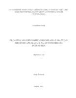 Primjena sigurnosnih mehanizama u razvoju mrežnih aplikacija za automobilsku industriju