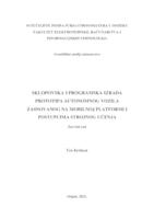 Sklopovska i programska izrada prototipa autonomnog vozila zasnovanog na mobilnoj platformi i postupcima strojnog učenja