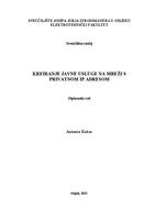 Kreiranje javne usluge na mreži s privatnom IP adresom