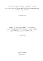 Web sustav za praćenje terapije za liječenje bolesti štitnjače statističkim postupcima analize podataka