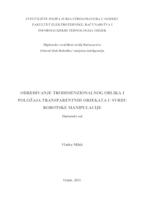 Određivanje trodimenzionalnog oblika i položaja transparentnih objekata u svrhu robotske manipulacije