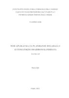 Web aplikacija za planiranje događaja s automatskim odabirom kandidata