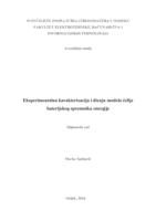 Eksperimentalna karakterizacija i dizajn modela ćelije baterijskog spremnika energije