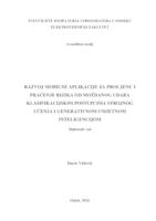 Razvoj mobilne aplikacije za procjenu i praćenje rizika od moždanog udara klasifikacijskim postupcima strojnog učenja i generativnom umjetnom inteligencijom