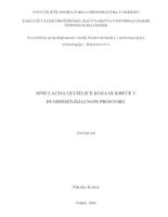 Simulacija letjelice koja se kreće u dvodimenzionalnom prostoru