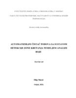 Automatizirani čistač podova sa sustavom detekcije zone kretanja temeljem analize boje