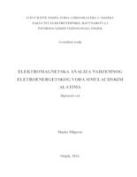 Elektromagnetska analiza nadzemnog elektroenergetskog voda simulacijskim alatima