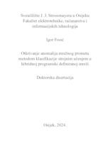 Otkrivanje anomalija mrežnog prometa metodom klasifikacije strojnim učenjem u hibridnoj programski definiranoj mreži