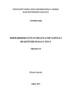 Hierarhijski sustavi regulacije napona i reaktivnih snaga u EES-u