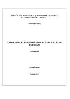 Usporedba elektroničkih sklopova za žetvu energije