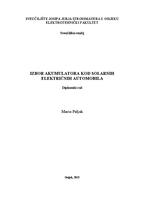Izbor akumulatora kod solarnih električnih automobila