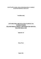 Automatska regulacija napona na energetskim transformatorima s promjenom  odnosa transformacije