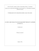 Ocjena recikličnosti električnih kućanskih aparata