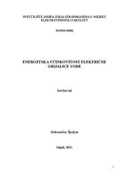 Energetska učinkovitost električne grijalice vode