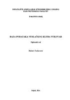 Baza podataka veslačkog kjuba Vukovar