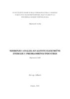 prikaz prve stranice dokumenta Mjerenje i analiza kvalitete električne energije u prehrambenoj industriji