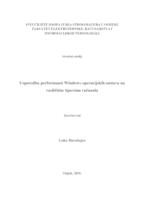prikaz prve stranice dokumenta Usporedba performansi Windows operacijskih sustava na različitim tipovima računala
