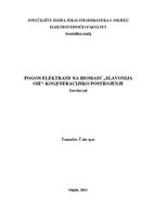 prikaz prve stranice dokumenta Pogon elektrane na biomasu "Slavonija OIE d.o.o."  kogeneracijsko postrojenje