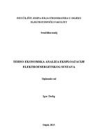 prikaz prve stranice dokumenta Tehno-ekonomska analiza eksploatacije elektroenergetskog sustava