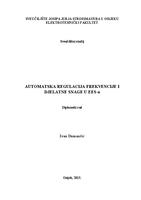 prikaz prve stranice dokumenta Automatska regulacija frekvencije i djelatne snage u elektroenergetskom sustavu