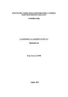prikaz prve stranice dokumenta Laserski alarmni sustav
