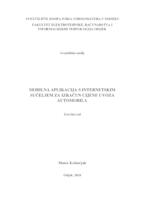 prikaz prve stranice dokumenta Mobilna aplikacija s internetskim sučeljem za izračun cijene uvoza automobila